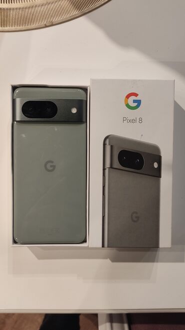 google telefon: Google Pixel 8, 256 GB, rəng - Boz, Face ID, Barmaq izi