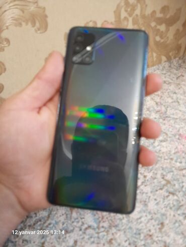 Samsung: Samsung Galaxy A51, 64 GB, rəng - Göy, İki sim kartlı