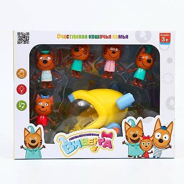 Игрушки: Игровой набор «Счастливая кошачья семья» (мультсериал «Три кота») - В — 1