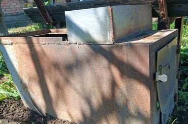 металл строй: Продаю котел в баню печка метал 5мм бак нержавейка 80литр