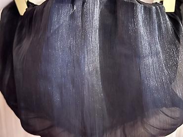 mayka turkce: Qara şifon uzun kimono/pelerin dəsti - Rəng: dərin qara, yüngül — 4