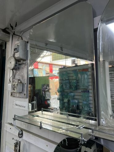 фуллен зеркало с полкой: Настенное зеркало для ванной с полкой из стекла. - Форма зеркала