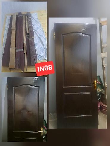 Qonaq otağı üçün İşlənmiş Otaq qapısı 90x205 sm Çərçivə ilə, Zəmanətli, Ünvandan götürmə