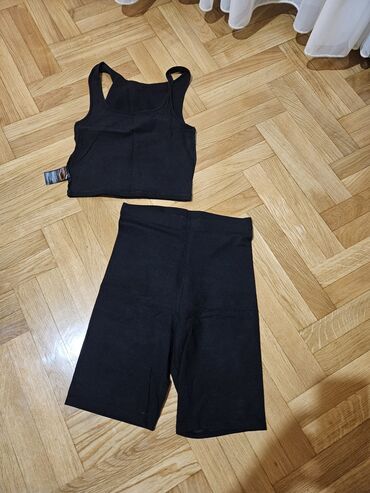 ženski kompleti sako i pantalone: H&M, M (EU 38), bоја - Crna