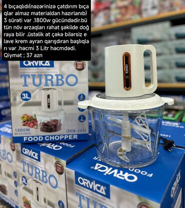 Mətbəx kombaynları və doğrayıcıları: Mətbəx kombaynı Elif, Yeni, Ödənişli çatdırılma, Rayonlara çatdırılma, Ünvandan götürmə — 8