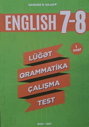 4 cu sinif ingilis dili dinleme: İngilis dili kitabı 7-8ci siniflər üçün.1-2 səhifə xaricində kitab