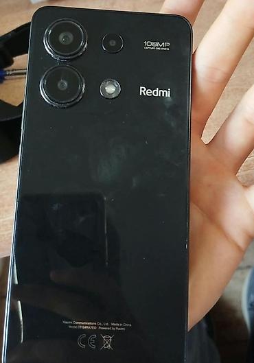 Redmi Note 13, 256 GB, rəng - Qara, Barmaq izi, İki sim kartlı, Face ID