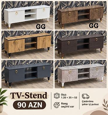 TV stend - Ölçü: 120 × 35 × 52 sm - Rəng seçimi var (bir neçə fərqli lalafo.az -da TV stend - Ölçü: 120 × 35 × 52 sm - Rəng seçimi var (bir neçə fərqli