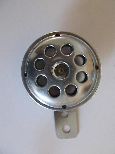voki toki prodaja: Auto/moto sirena 12V – okrugla metalna sirena sa nosačem - Napon: 12 — 1
