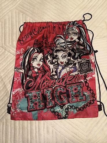 Məktəb çantaları: Monster High uşaq dəsti - 3 parça: bel çantası, idman/çəkmə torbası — 3