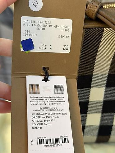 Çantalar: Burberry çanta - öz qiyməti 1900 azndir. Endirim ilə 1240 azn-ə — 3