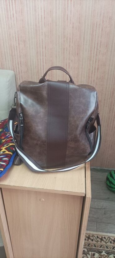 школьный сумка: Сумка-рюкзак, рюкзак школьный, old money style, коричневого цвета, с