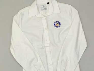 białe bluzki na długi rekaw damskie: Сорочка жіноча, XS, стан - Хороший