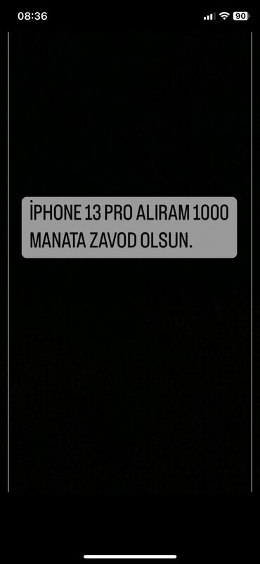 iphone 5s almaq bu: IPhone 13 Pro, < 16 GB, Ağ, Face ID