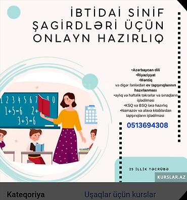 kub hesablama: Məktəbəqədər və ibtidai sinif hazırlığı, Azərbaycan dili, Onlayn — 1