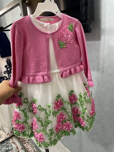обувь из америки: Детское платье, цвет - Розовый, Новый