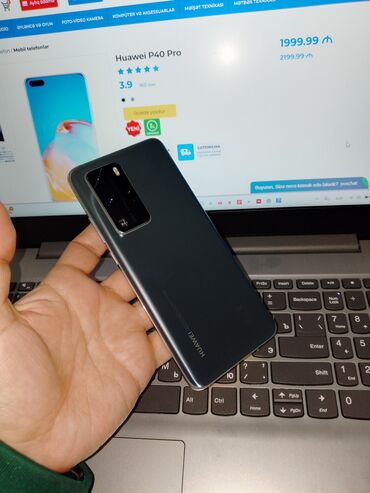 Huawei: Huawei P40 Pro, 256 GB, rəng - Boz, Sensor — 5