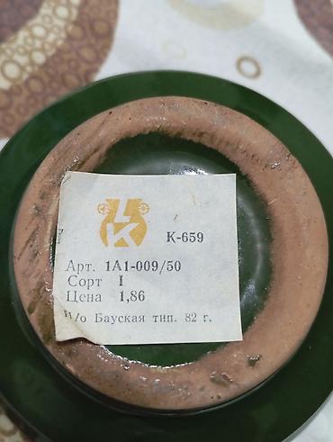 Şamdanlar: Yaşıl şirəli keramika şamdan/külqabı (iki funksiyalı) - Material — 3