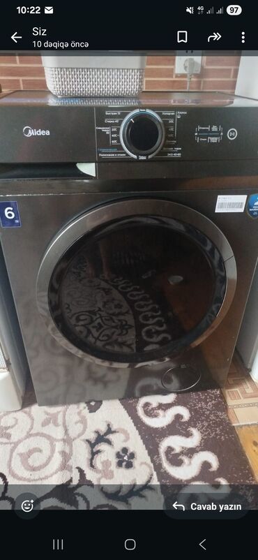раковина на стиральную машину: Paltaryuyan maşın Midea, 6 kq, Avtomat, Qurutmasız