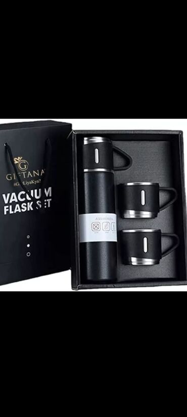 посуда для гостей: Термос vacuum flask set 500ml высота предмета 23см, диаметр