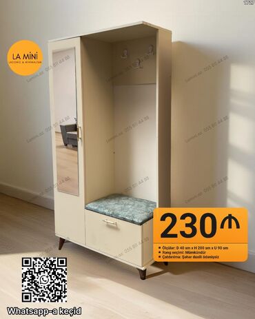 мебель для прихожей в баку: Açılan, 1 qapı Düz dolab, Dəhliz dolabı