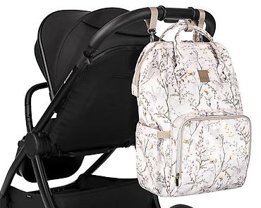 zlatne platforme: KikkaBoo Torba za mame Siena Luxe Secret Garden – beige Elegantna i — 10