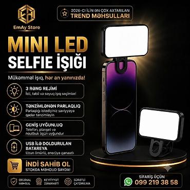 📸 Keyfiyyətli işıqlandırma, mükəmməl çəkilişlər! Telefonunuzla