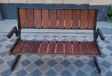 Скамейки: Скамейка Металл, Со спинкой, Без крыши — 4