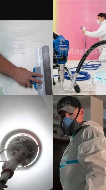 Штукатурка, шпаклевка: Шпаклевка стен, Шпаклевка потолков | Акриловая вода эмульсия Больше 6 лет опыта at lalafo.kg — 1 Штукатурка, шпаклевка: Шпаклевка стен, Шпаклевка потолков | Акриловая вода эмульсия Больше 6 лет опыта — 1