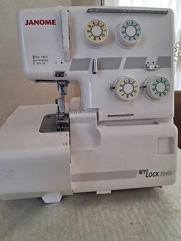 qədimi tikiş maşını: Orjinal JANOME MyLock 204D overlok tikiş maşını hec bir problemi — 1