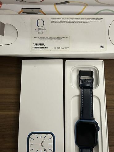 apple watch 7: İşlənmiş, Smart saat, Apple, Suya davamlı, rəng - Mavi — 5