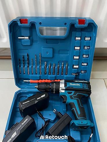 Makita akkumulyatorlu vurucu/çənbərli matkap dəstı Xüsusiyyətlər: -