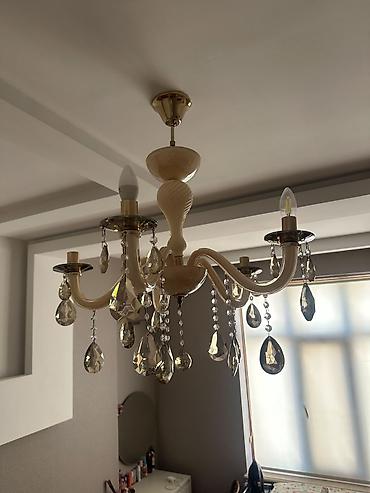 İşıqlandırma: Çılçıraq, 5 lampa, Şüşə — 1