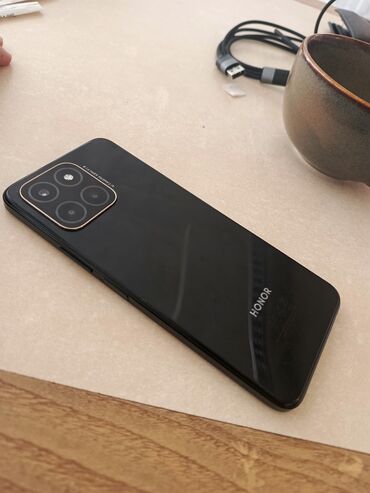 telefon flai malenkii: Honor X6, 64 ГБ, цвет - Черный, Сенсорный, Отпечаток пальца, Две SIM карты