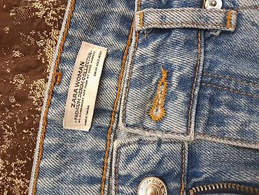 cins walvar: ZARA WOMAN “Premium Denim Collection” qadın cins şalvarı Yenidir - — 3