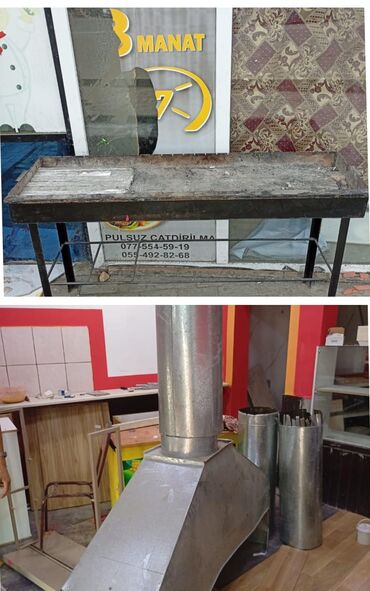 Professional sobalar: Manqal ve havalandirma biryerde dest satilir. Yaxsi veziyyetdedir