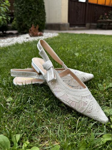 босоножки для девочек: Туфли Dior, 37, цвет - Бежевый