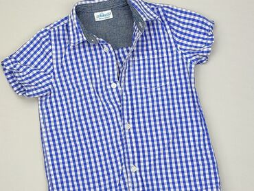 czarna koszula na krótki rękaw: Koszula 2-3 lat, stan - Idealny, wzór - Kratka, kolor - Niebieski