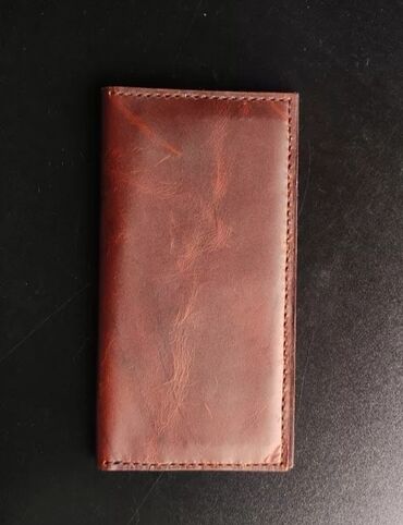 сумочка ручной работы: Лонгер из натуральной кожи " Крейзи Хорс" ручной работы. Длина 20 см