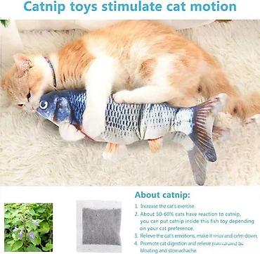 Oprema za kućne ljubimce: MAGIC FISH – pokretna interaktivna igračka za mačke - Imitira pokrete — 10