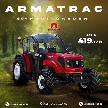 cat traktor satisi: Türkiyə istehsalı olan armatrac 804 fg traktoru, kənd təsərrüfatı