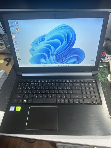 компьютер i7: Ноутбук, Acer, 12 ГБ ОЗУ, Intel Core i7, 15.6 ", Б/у, Игровой, память SSD