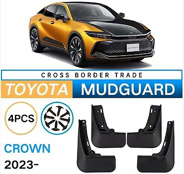 стоп краун: Брызговики для Toyota Crown (с 2023 г.+) - Комплект: 4 штуки — 1