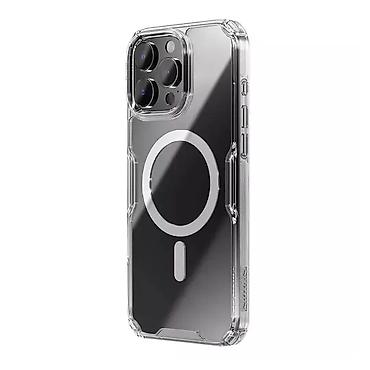 Maske i futrole za telefone: Futrola NILLKIN Nature Pro Magnetic za iPhone 16 Pro (6.3) bela. Uz — 2
