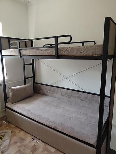 bunk bed: Двухъярусная кровать, Б/у, С выкатной системой — 3