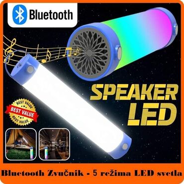 1650din Bluetooth zvucnik + 5 LED svetala Jednako dobar i kao