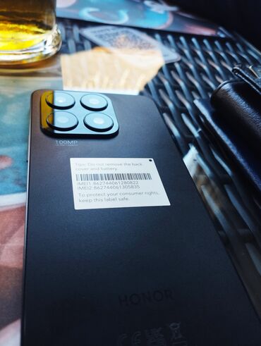 kredit telefon: Honor X8a, 128 ГБ, цвет - Черный, Гарантия, Отпечаток пальца, Беспроводная зарядка