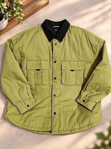 Мужская куртка, L, H&M, Новый, цвет - Зеленый, Самовывоз