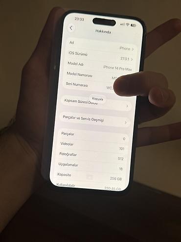 iphone 6a: IPhone 14 Pro Max, 256 GB, Qara, Simsiz şarj, Face ID — 6