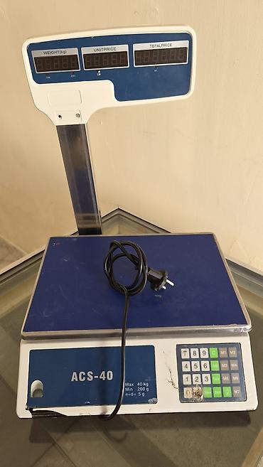 Торговые весы: ACS-40 elektron ticarət tərəzisi - Daşıma qabiliyyəti: maksimum 40 kq — 1